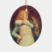 Coaxing besser als Teasing Charles Burton Barber Keramikornament (Rechts)