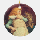 Coaxing besser als Teasing Charles Burton Barber Keramikornament (Hinten)