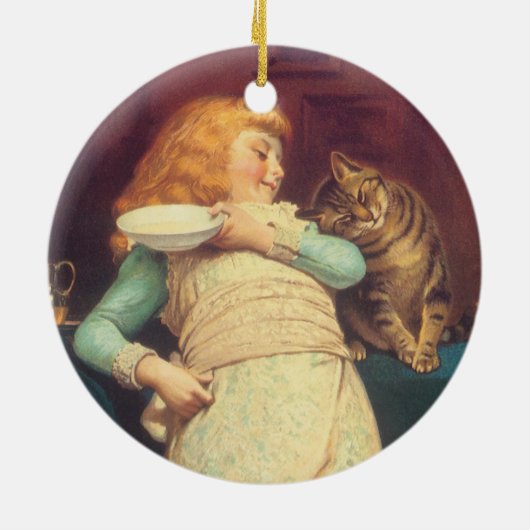 Coaxing besser als Teasing Charles Burton Barber Keramikornament (Hinten)