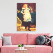 Coaxing besser als Teasing Charles Burton Barber Leinwanddruck (Insitu (Wohnzimmer))