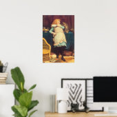 Coaxing besser als Teasing Charles Burton Barber Poster (Heimbüro)