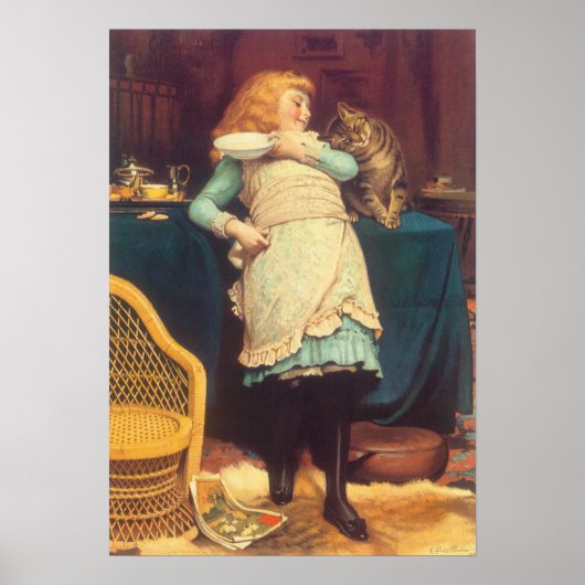 Coaxing besser als Teasing Charles Burton Barber Poster (Vorne)