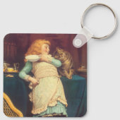 Coaxing besser als Teasing Charles Burton Barber Schlüsselanhänger (Rückseite)