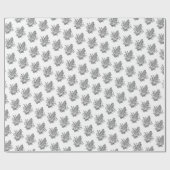 Cob-Ikone aus schwarzem und weißem Mais Geschenkpapier (Flach)