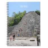Coba Mayan Pyramid Yucatan Sehenswürdigkeit Mexiko Notizblock (Vorderseite)