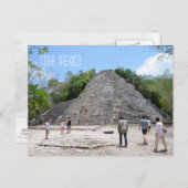 Coba Pyramid Mayan Ruins Yucatan Halbinsel Mexiko Postkarte (Vorne/Hinten)