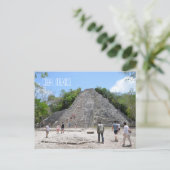 Coba Pyramid Mayan Ruins Yucatan Halbinsel Mexiko Postkarte (Stehend Vorderseite)