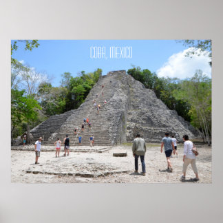 Coba-Pyramidenruinen Riviera Maya Mexiko Poster