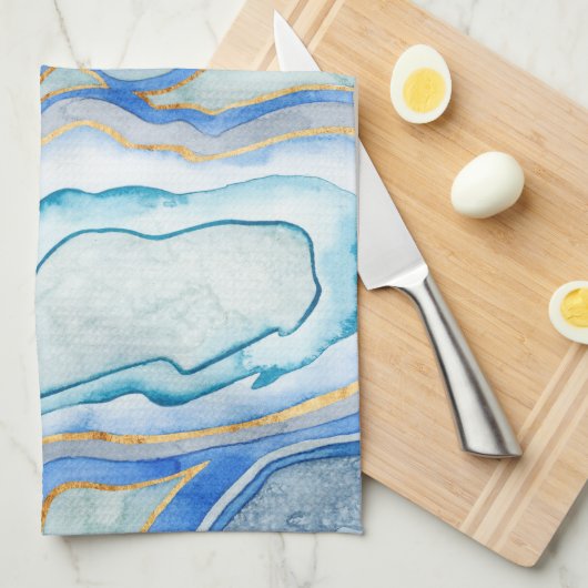 Cobalt Agate II Küchentuch (Viertel Falte)