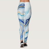 Cobalt Agate II Leggings (Rückseite)