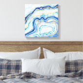 Cobalt Agate II Leinwanddruck (Insitu (Schlafzimmer))
