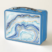 Cobalt Agate II Metall Lunch Box (Rückseite)