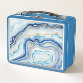 Cobalt Agate II Metall Lunch Box (Vorderseite)