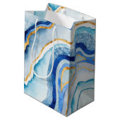 Cobalt Agate II Mittlere Geschenktüte (Rückseite Schrägansicht)