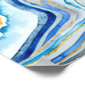 Cobalt Agate II Poster (Ecke)