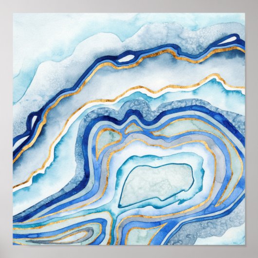 Cobalt Agate II Poster (Vorne)