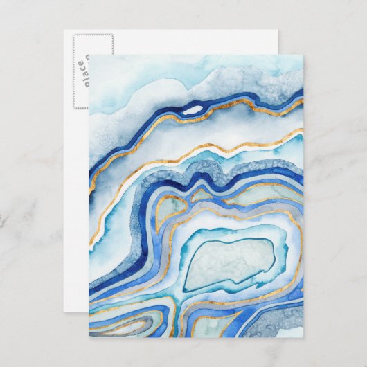 Cobalt Agate II Postkarte (Vorne/Hinten)