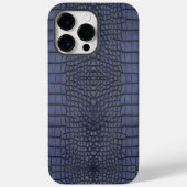 Cobalt Alligator Textur drucken Case-Mate iPhone Hülle (Rückseite)