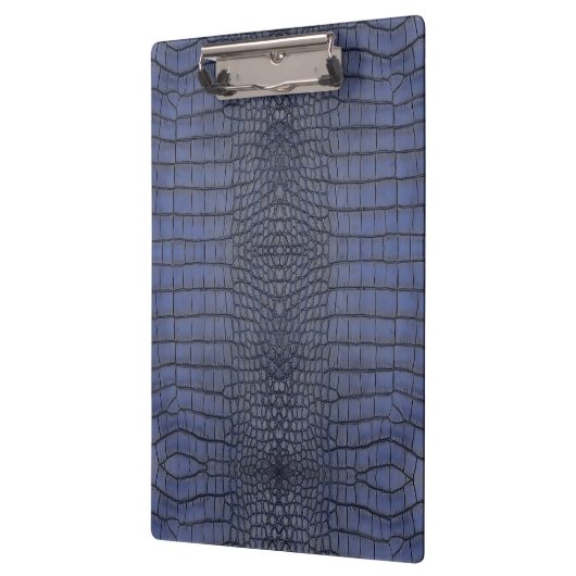 Cobalt Alligator Textur drucken Klemmbrett (Links)