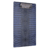 Cobalt Alligator Textur drucken Klemmbrett (Rechts)