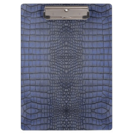 Cobalt Alligator Textur drucken Klemmbrett