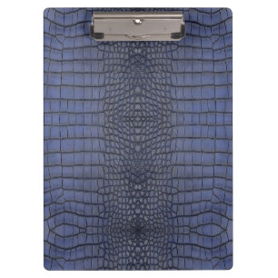 Cobalt Alligator Textur drucken Klemmbrett