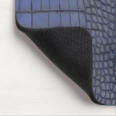 Cobalt Alligator Textur drucken Mousepad (Ecke)