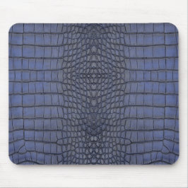 Cobalt Alligator Textur drucken Mousepad