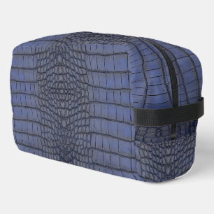 Cobalt Alligator Textur drucken Waschbeutel