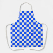 Cobalt and cream checkerboard pattern schürze (Vorderseite)