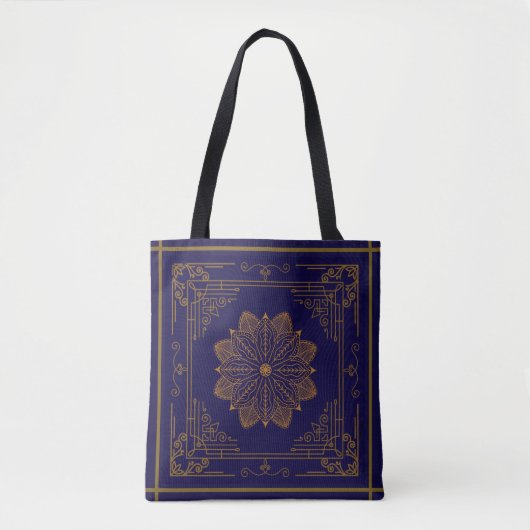 "Cobalt" Art Nouveau Tasche (Vorderseite)