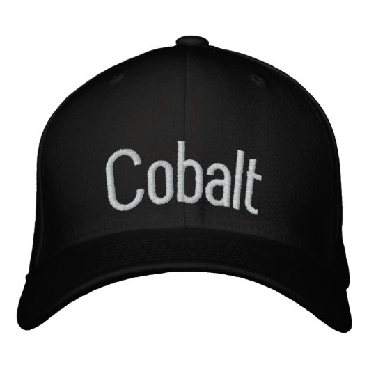 Cobalt Bestickte Kappe (Vorderseite)