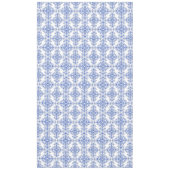 Cobalt Blau und Weiß Floral Damask Style Muster Tischdecke (Vorderseite)
