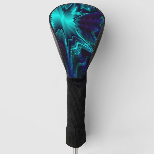 Cobalt Blue Agate Golf Headcover (Vorderseite)