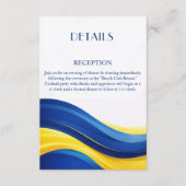 Cobalt Blue and Lemon Yellow Details Begleitkarte (Vorderseite)