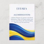 Cobalt Blue and Lemon Yellow Details Begleitkarte (Rückseite)