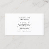 Cobalt Blue Beruflich Designer Visitenkarte (Rückseite)