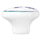 "Cobalt Blue Bird" mit Grenze Keramikknauf (Seitenansicht)