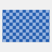Cobalt Blue Checkerboard Geschenkpapier Set (Vorderseite 2)