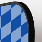 Cobalt Blue Checkerboard Pickleball Schläger (Linke Seite)