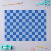 Cobalt Blue Checkerboard Seidenpapier (Basteln)