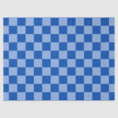 Cobalt Blue Checkerboard Seidenpapier (Vorderseite)
