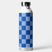 Cobalt Blue Checkerboard Trinkflasche (links)