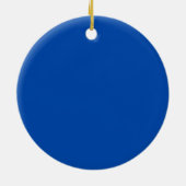 Cobalt Blue Circle Keramik Ornament (Hinten)