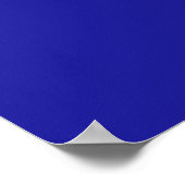 Cobalt Blue Color Poster (Ecke)