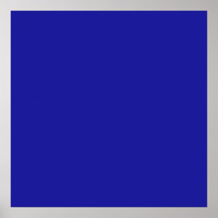 Cobalt Blue Color Poster