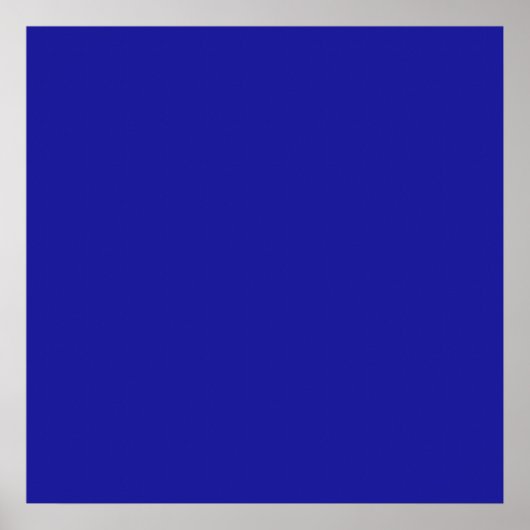 Cobalt Blue Color Poster (Vorne)