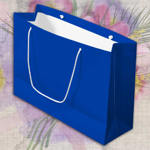 Cobalt Blue Color Solialist Elegant Große Geschenktüte