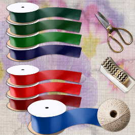 Cobalt Blue Color Solialist Elegant Satinband