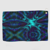 Cobalt Blue Design Golfhandtuch (Horizontal)